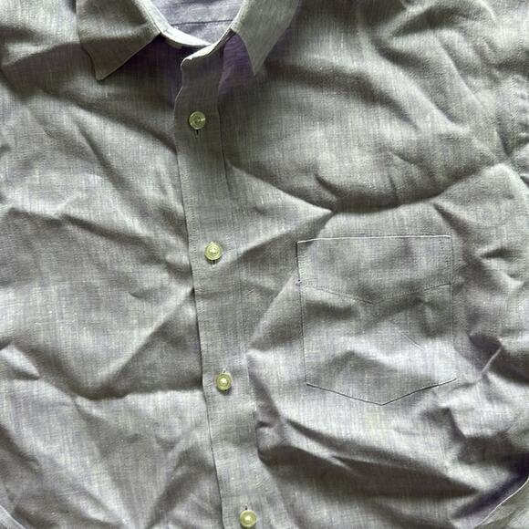 UNTUCKit Linen Button Front Long Sleeve Shirt - Picture 3 of 5